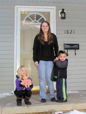 Christine and her children